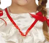 Halloween Puppenkostüm Grusel Rüschen Langarm Maxikleid Rot Produktbild-Vorschau 5