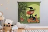 MuchoWow® Wandteppich Wandbehang Illustration einer Hexe Produktbild-Vorschau 3