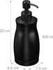 Relaxdays Zeepdispenser, 400 ml, roestvrij staal, Productafbeelding-voorbeeld 4