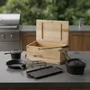 Mucola Dutch Oven Set mit Holzkiste Potjie BBQ Gusseisen Produktbild-Vorschau 1