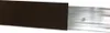 A close-up view of a brown trim piece partially covering a silver metal track. Produktbild-Vorschau