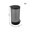 Treteimer 30 l PASO, Farbe:Carbon metallic Produktbild-Vorschau 4