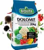 A bag of BIOVITA Dolomit fertilizer with images of vegetables and flowers surrounding it. Produktbild-Vorschau