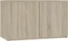 Garderobenverlängerung 90 cm Eiche Sonoma mit 2 Türen und 2 Produktbild-Vorschau 1