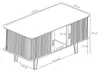 TV Schrank ‘Tysvær’ mit 2 Schiebetüren 120 x 40 x 58 cm Produktbild-Vorschau 7
