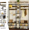 A 6-in-1 multifunctional garment rack with shoe storage and seating. Podgląd zdjęcia produktu