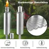 TRMLBE Gartenfackeln für Draußen Öl 6er Set Ölfackel Produktbild-Vorschau 3