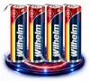 4 x Lithium Ionen Akku Wilhelm 3,7 V LÖTFAHNE U Form 800 Produktbild-Vorschau 1