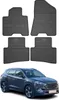 2015-2020 Hyundai Tucson tappetini in gomma nera 4 pz Anteprima dell’immagine prodotto 1