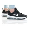 A pair of black Nike Air Max Genome GS sneakers worn by a person, shown from a side-angle against a white background. Podgląd zdjęcia produktu