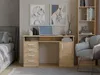 ADA Schreibtisch Eiche ARTISAN 125 cm 4 Schubladen Schrank Produktbild-Vorschau 2