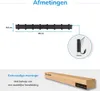 ACAZA Garderobe - 16 Haken - 88 cm - Schwarz - Hängend - Produktbild-Vorschau 12