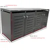 DEGAMO Mülltonnenbox klein 4er KÖLN 230x62x102cm für Tonnen Produktbild-Vorschau 8