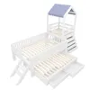 Merax Kinderbett 90x200 cm mit Ausziehbett 90x190, Hausbett Produktbild-Vorschau 11