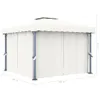 Padiglione con tenda 3x3 m in alluminio bianco crema Anteprima dell’immagine prodotto 5