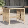 vidaXL Gartenhocker Kissen 4Stk. Beigemischung 41x41x36 cm Produktbild-Vorschau 2