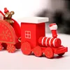 5 Stück Mini Zug Nachbildung Holz Weihnachtszug mit Produktbild-Vorschau 9