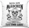Trendation - Tattoos Frauen Deko-Kissen mit Füllung 40x40 Produktbild-Vorschau 1