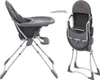 vidaXL Chaise haute pour bébé Gris et blanc Voir les images du produit 2