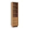 Minimalistyczny regał Hinoki 50 cm z 3 szufladami – Podgląd zdjęcia produktu 2