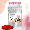 A pouch of soft serve ice cream powder with illustrative elements of ice cream cones, cherries, and ice cream scoops. Produktbild-Vorschau