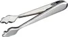EISZANGE mit Feder Edelstahl 19cm Eiswürfelzange Grillzange Produktbild-Vorschau 1