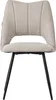 A single beige chair with black metal legs is shown against a white background. Produktbild-Vorschau