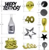 Oblique Unique Konfetti 40. Geburtstag Jubiläum Zahl 40 Produktbild-Vorschau 2