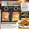 horkovzdušná fritéza tectake® Samurai 2 varné komory po 4 Náhled obrázku produktu 8