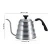 Kaffee-/Teekanne aus Edelstahl, Tropfkessel mit Produktbild-Vorschau 8