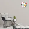 Wanduhr aus Glas Rund fi 30 Garten Blumen Kunst Quarz Deko Produktbild-Vorschau 2