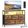 SONGMICS Kommode mit LED-Beleuchtung, Sideboard, Produktbild-Vorschau 2