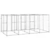 vidaXL Outdoor-Hundezwinger Verzinkter Stahl 9,68 m² Produktbild-Vorschau 3