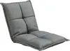 A gray floor chair is shown against a white background. Voir les images du produit