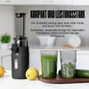 A Ventray juicer is shown on a countertop with two glasses of juice, fruit, and a cucumber. Text overlays describe the product's features. Podgląd zdjęcia produktu