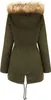 ASKSA Damen Wintermantel Winterjacke mit Fellkapuze Dicker Produktbild-Vorschau 4