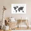 MuchoWow® Poster Weltkarte - Schwarz - Weiß - Zitat 60x40 Produktbild-Vorschau 7