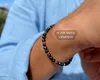 LAVISA Granat Edelstein Armband - 4mm Perlen - Echte Produktbild-Vorschau 2