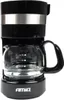 A black coffee maker with a glass carafe is shown against a white background. Náhled obrázku produktu
