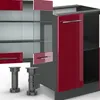 Kuchynský kút Vicco Fame-Line Bordeaux vysoký lesk/antracit Náhľad obrázku produktu 5