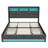INONEFT Slaapbank 180x200 cm, bed met opbergruimte, 4 Productafbeelding-voorbeeld 11