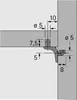 Hettich Bodentr Sekura1 Vernickelt  19557 Produktbild-Vorschau 2