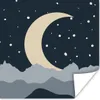 MuchoWow® Poster Pastell - Nacht - Mond 30x30 cm - Produktbild-Vorschau 1