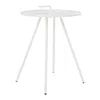 A white outdoor side table with a handle on a white background. Náhled obrázku produktu