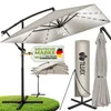 tillvex® Alu Sonnenschirm Rechteckig Ø 330 cm mit LED Solar Productafbeelding-voorbeeld 1