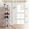 KOMFOTTEU, 6-poschodová úzka policová zostava na topánky, Náhľad obrázku produktu 3