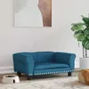 vidaXL Hundebett Blau 70x45x30 cm Samt Produktbild-Vorschau 2