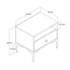 Skye Decor, Lizbon 531 - Walnut, White, Nachttisch, Produktbild-Vorschau 5