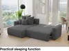 MEBLINI Schlafcouch mit Bettkasten - 260x160x78cm - Grau Produktbild-Vorschau 5
