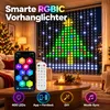 Smart LED Vorhang Lichterkette 3x3m 400 LEDs Lichtervorhang Produktbild-Vorschau 2